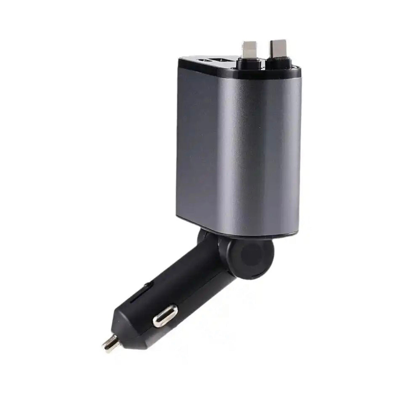 4-in-1 100W Retractable Car Fast Charger