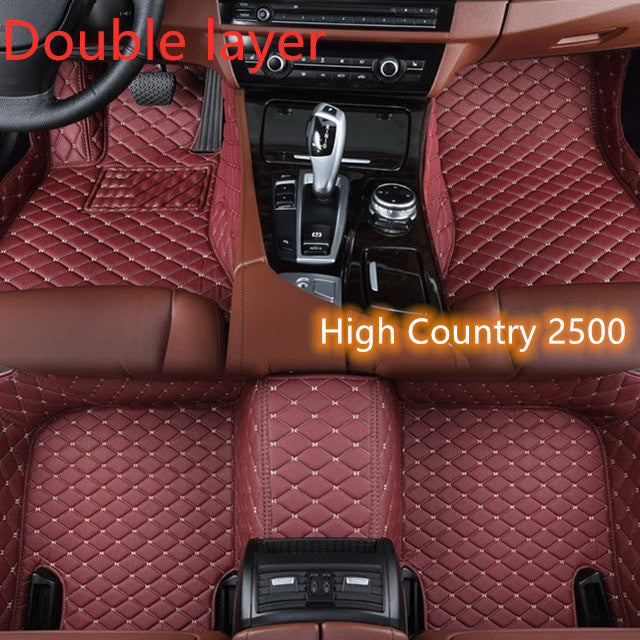 Fully Surrounded Car Leather Floor Mat Pad