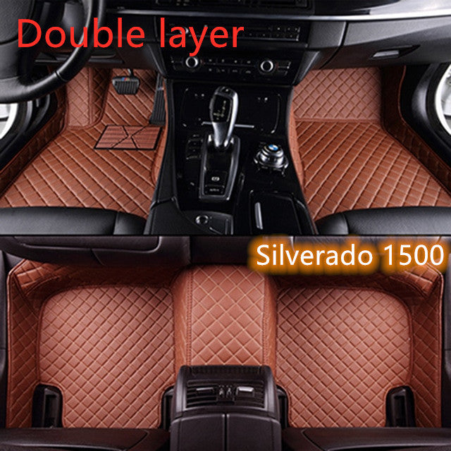 Fully Surrounded Car Leather Floor Mat Pad