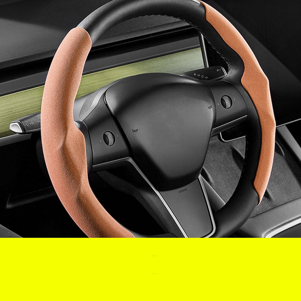 Fur Anti-skid Steering Wheel Handle Cover