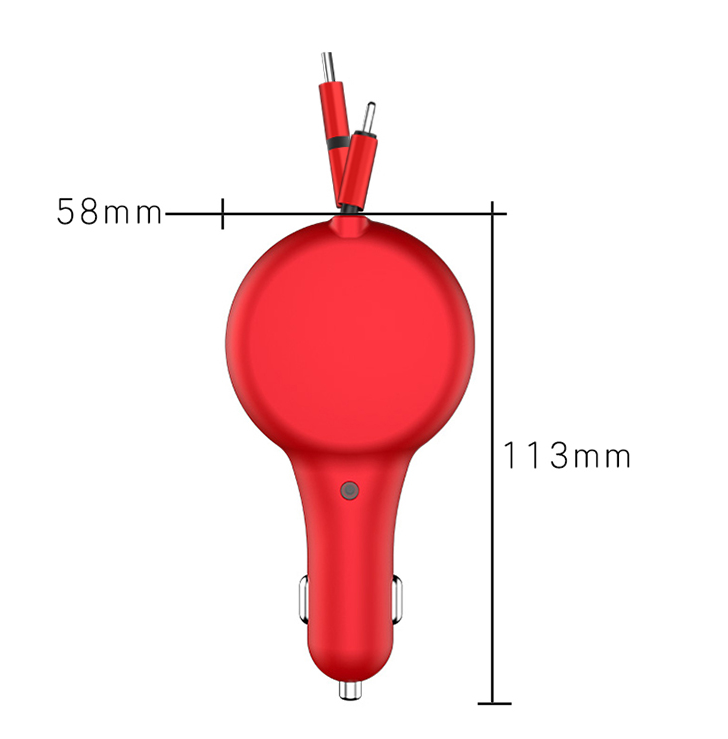 Retractable Car Charger Fast Charge