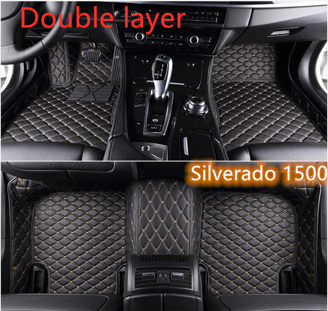 Fully Surrounded Car Leather Floor Mat Pad