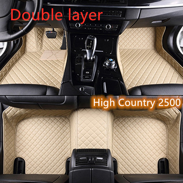 Fully Surrounded Car Leather Floor Mat Pad