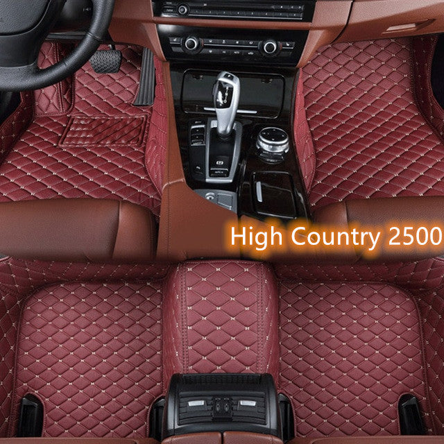 Fully Surrounded Car Leather Floor Mat Pad