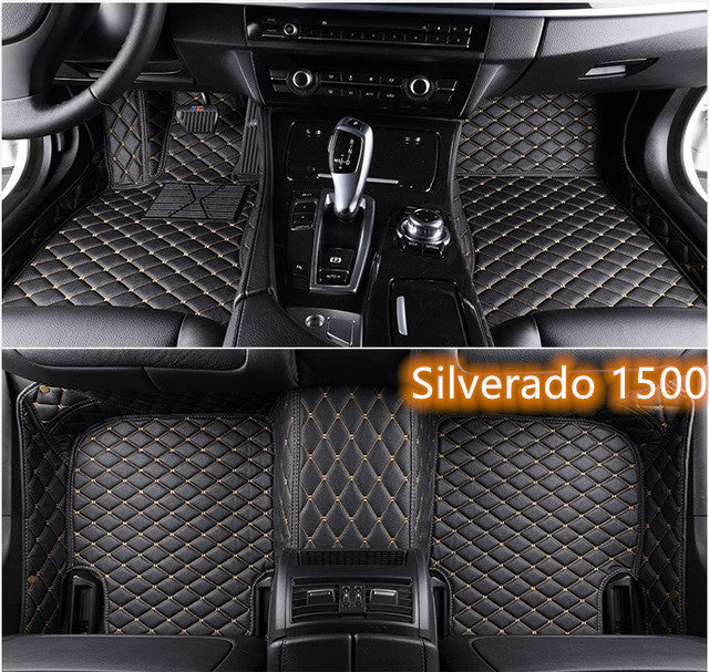 Fully Surrounded Car Leather Floor Mat Pad