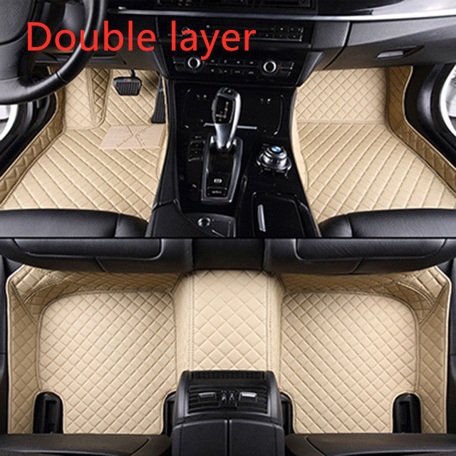 Fully Surrounded Car Leather Floor Mat Pad