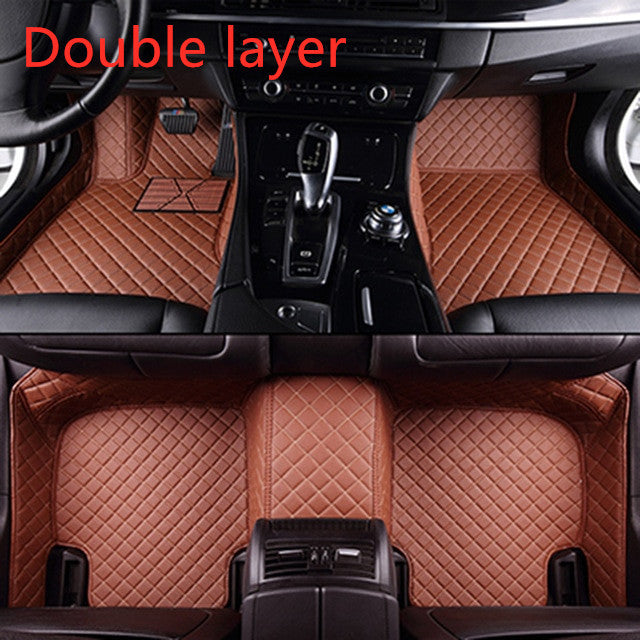 Fully Surrounded Car Leather Floor Mat Pad