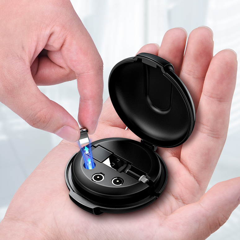 3-in-1 Magnetic Retractable Car Charger