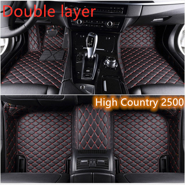 Fully Surrounded Car Leather Floor Mat Pad