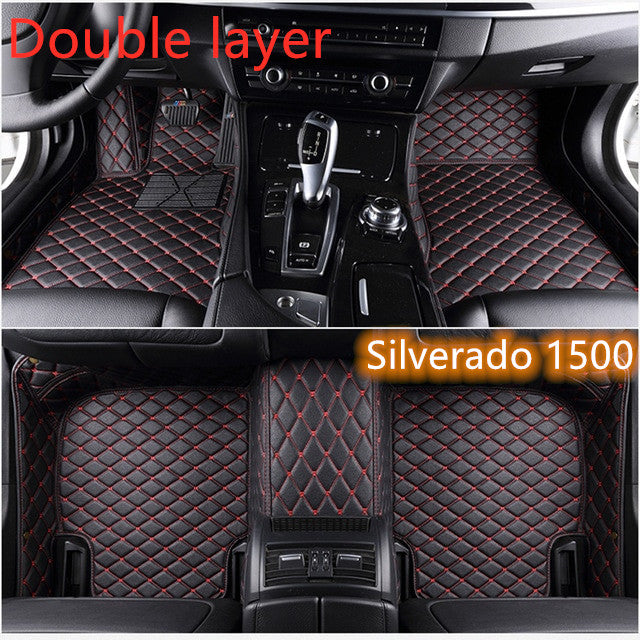 Fully Surrounded Car Leather Floor Mat Pad