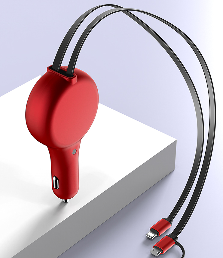 Retractable Car Charger Fast Charge