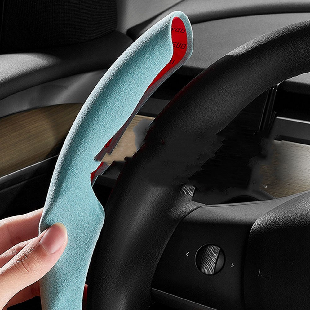 Fur Anti-skid Steering Wheel Handle Cover