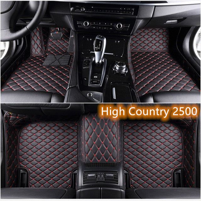 Fully Surrounded Car Leather Floor Mat Pad