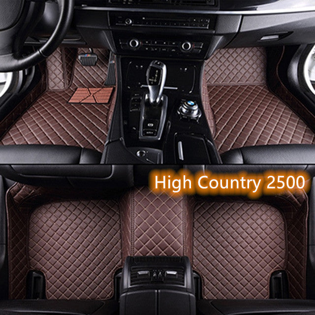 Fully Surrounded Car Leather Floor Mat Pad