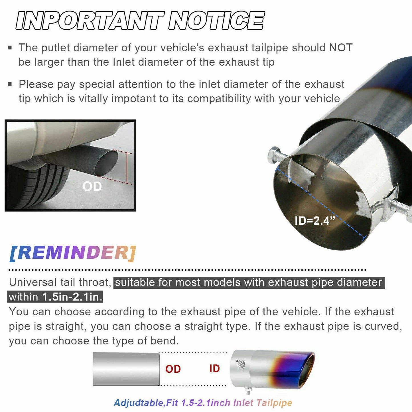 Car Exhaust Pipe Tip